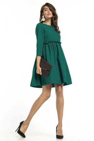 Frilled Yoke Shift Dress