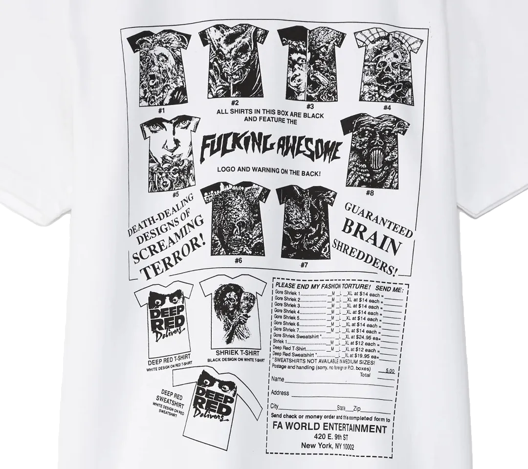 Fucking Awesome Gore Shriek T-Shirt
