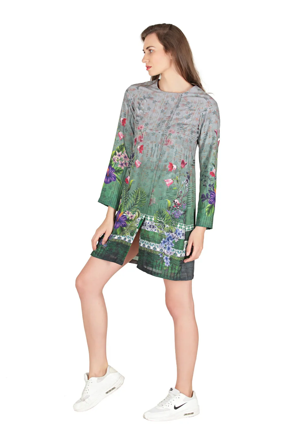 Full Sleeve Short Shift Dress