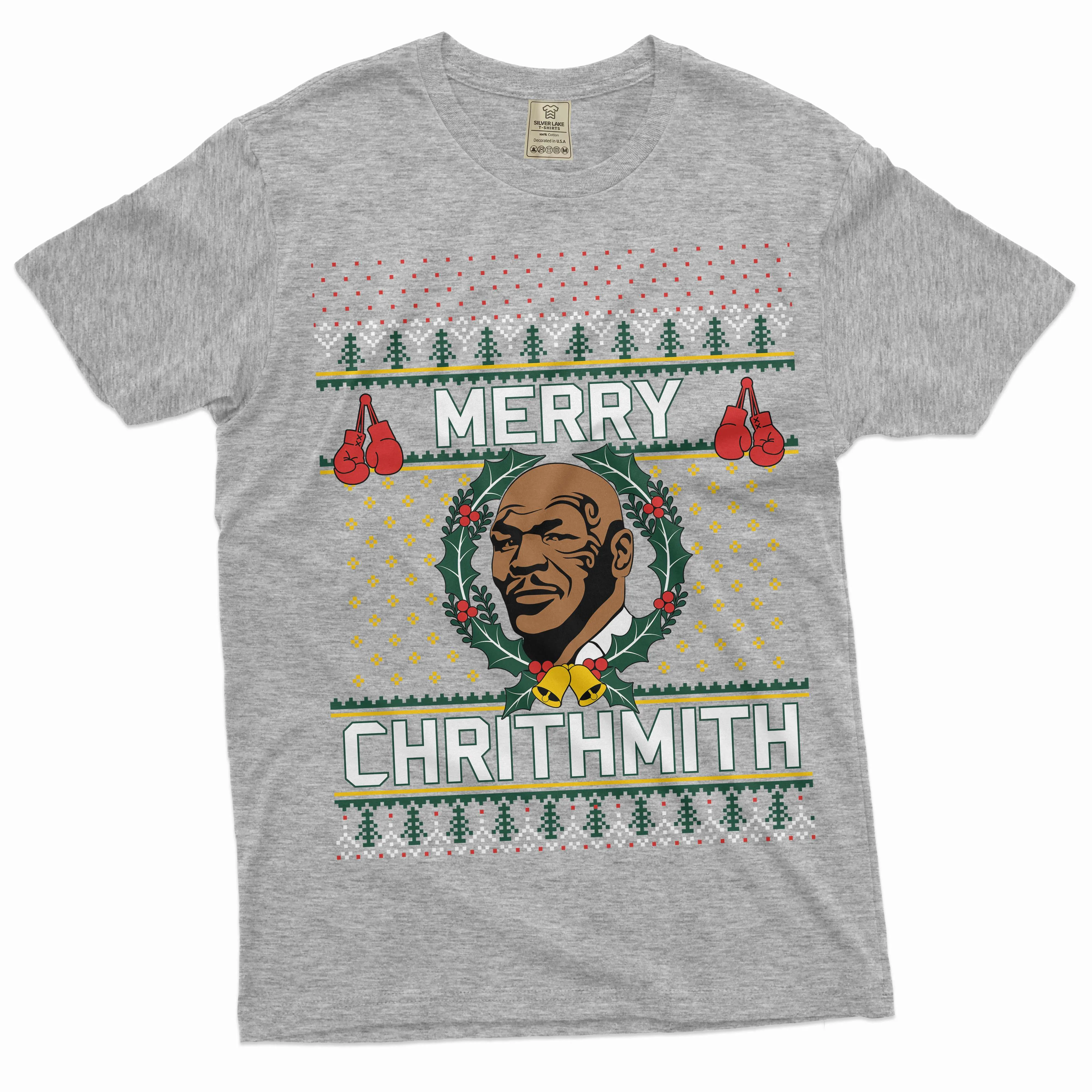 Funny Mike Tyson Merry Chrithmith Shirt Ugly Christmas Sweater Style Humor Joke Shirt