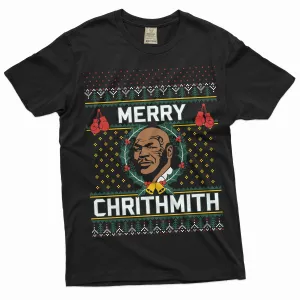 Funny Mike Tyson Merry Chrithmith Shirt Ugly Christmas Sweater Style Humor Joke Shirt