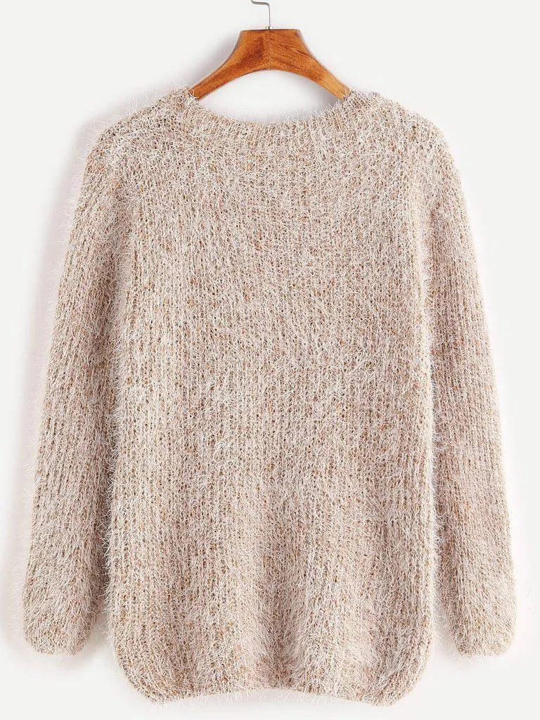 Fuzzy Chunky Knit Sweater