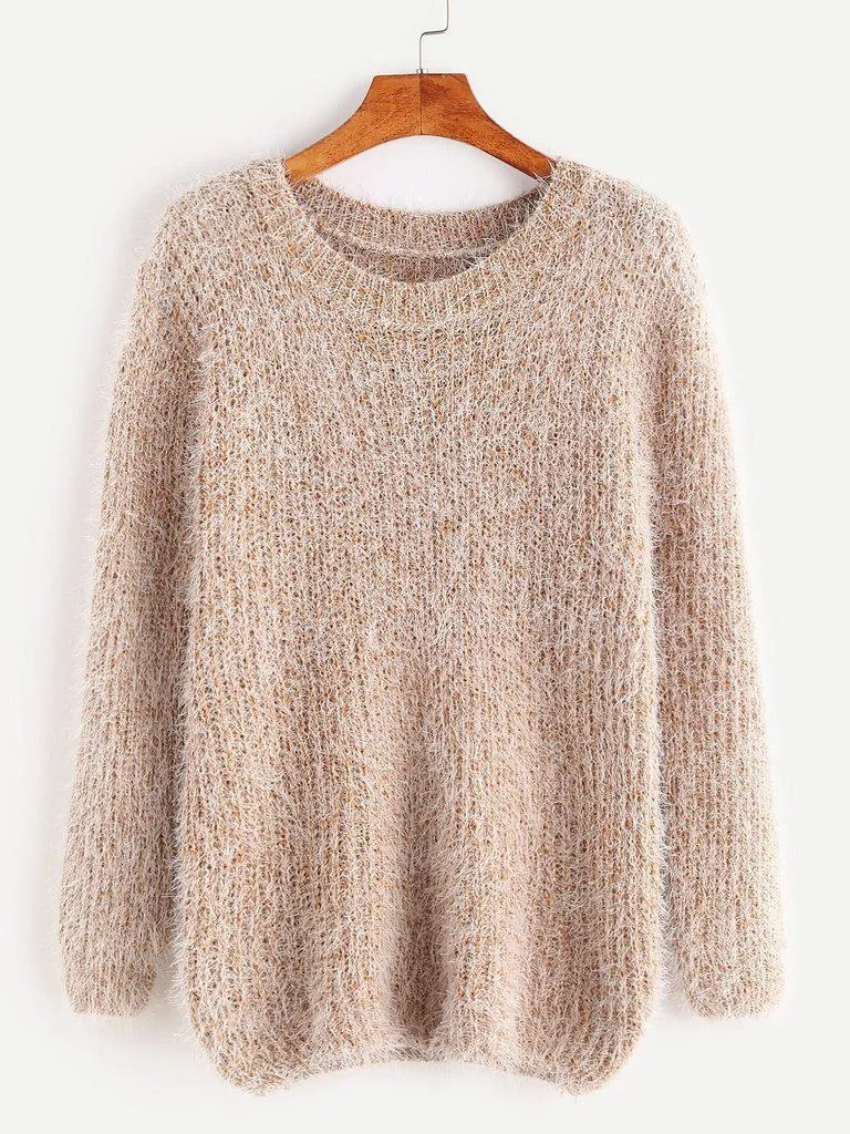 Fuzzy Chunky Knit Sweater