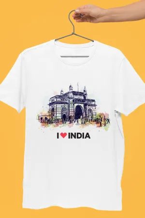Gateway of India - Styched in India Graphic T-Shirt White Color