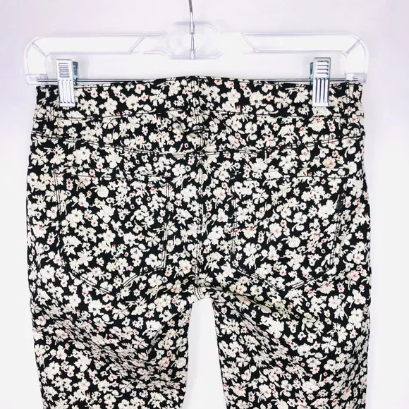 Genetic Shane Skinny Jacquard Floral Brocade Jeans