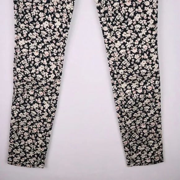 Genetic Shane Skinny Jacquard Floral Brocade Jeans