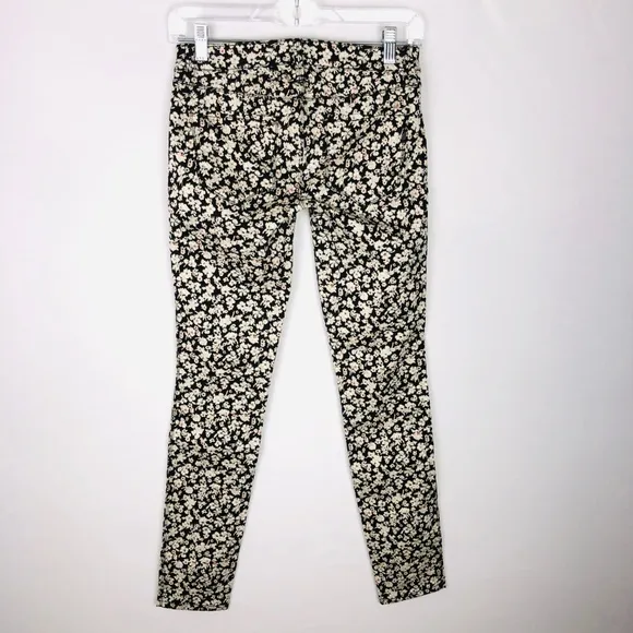 Genetic Shane Skinny Jacquard Floral Brocade Jeans