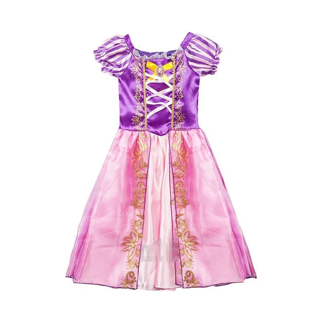 Girls Princess play Dresses & Crowns & Jewelry Kids pretend play