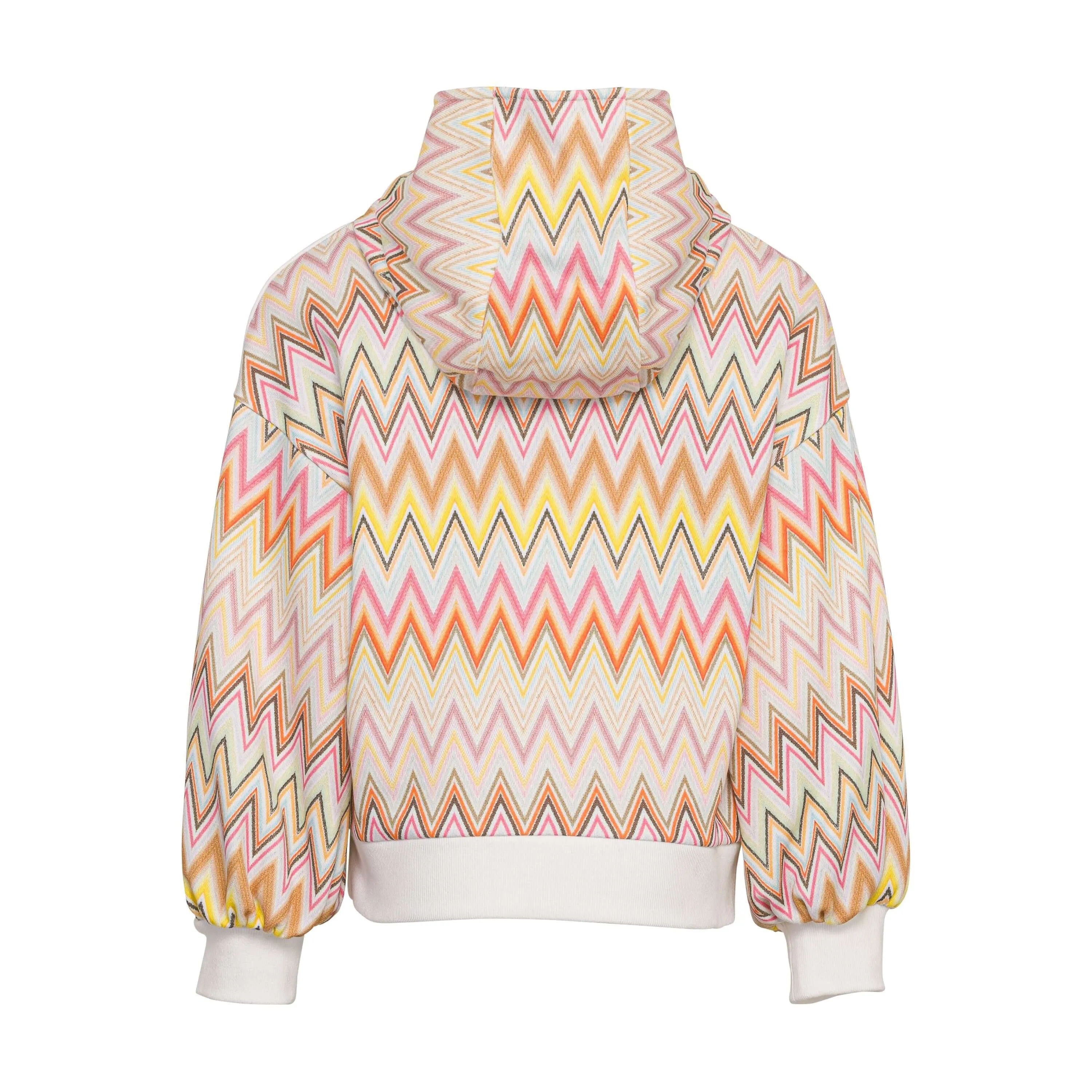 Girls White Logo Hoody