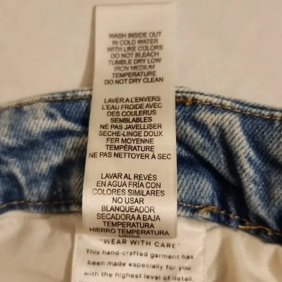Good American &quot;Good Boy&quot; Stonewashed Straight Leg Jeans - 28