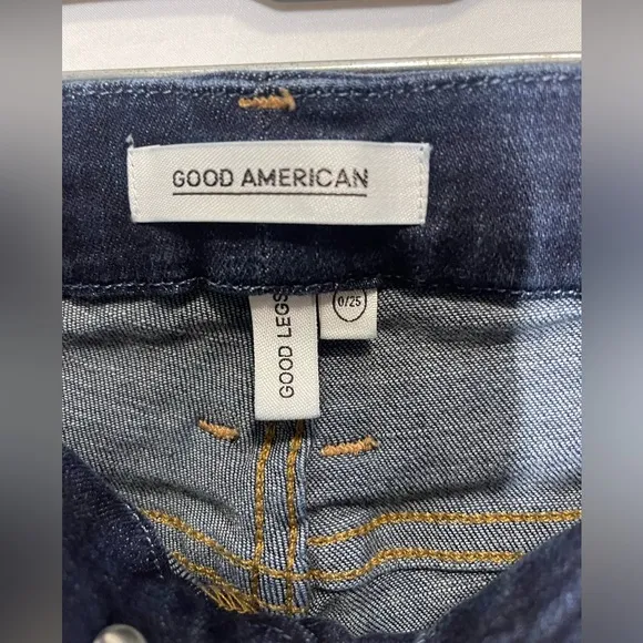 Good American Dark Blue “Good Legs” Jeans