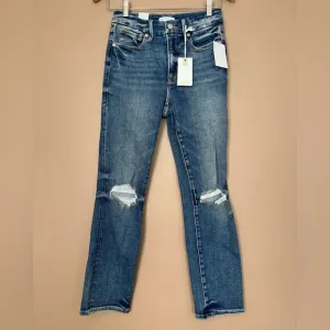 {Good American} Good Legs Stovepipe Distressed Jeans - Women's 2/26 - NWT