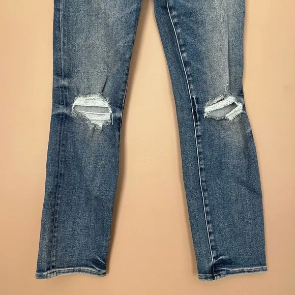{Good American} Good Legs Stovepipe Distressed Jeans - Women's 2/26 - NWT