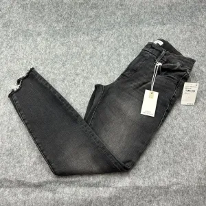 Good American Good Petite Skinny Jeans Women's Size 2 / 26 Black Denim NWT