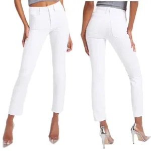 GOOD AMERICAN Good Straight White Jeans!