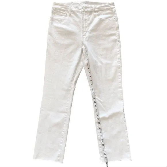 GOOD AMERICAN Good Straight White Jeans!