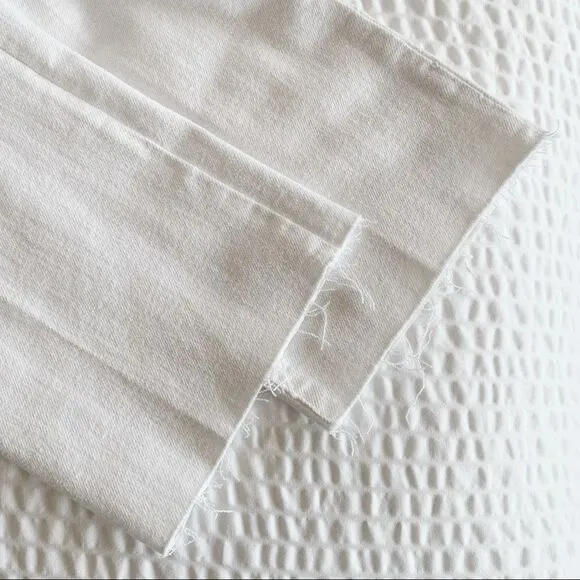 GOOD AMERICAN Good Straight White Jeans!