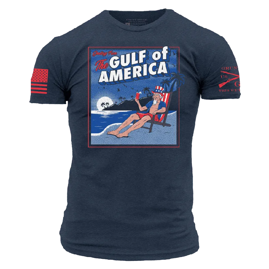 Greetings From The Gulf Of America T-Shirt - Midnight Navy
