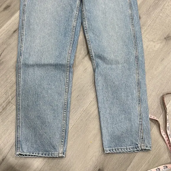 Grlfrnd jeans Bree straight leg blue nwot