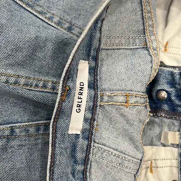 Grlfrnd jeans Bree straight leg blue nwot
