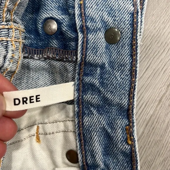 Grlfrnd jeans Bree straight leg blue nwot