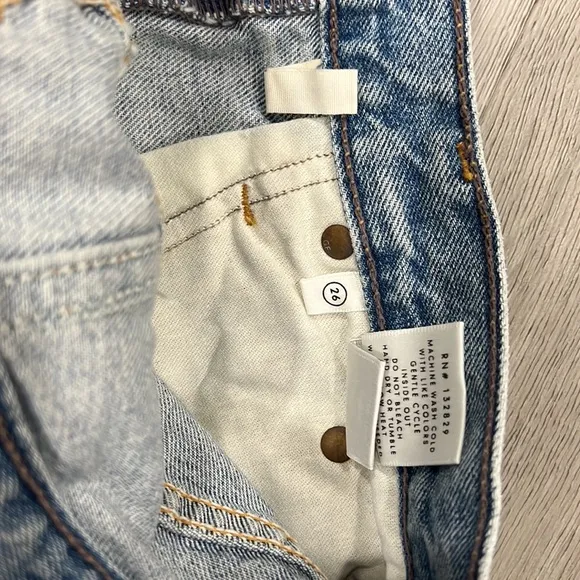 Grlfrnd jeans Bree straight leg blue nwot