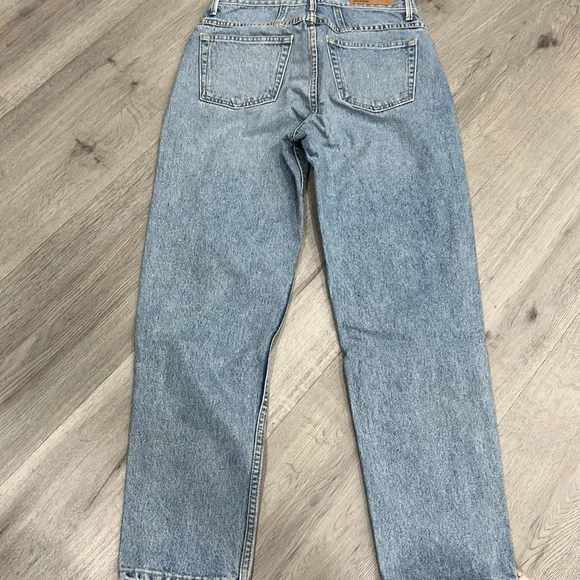 Grlfrnd jeans Bree straight leg blue nwot