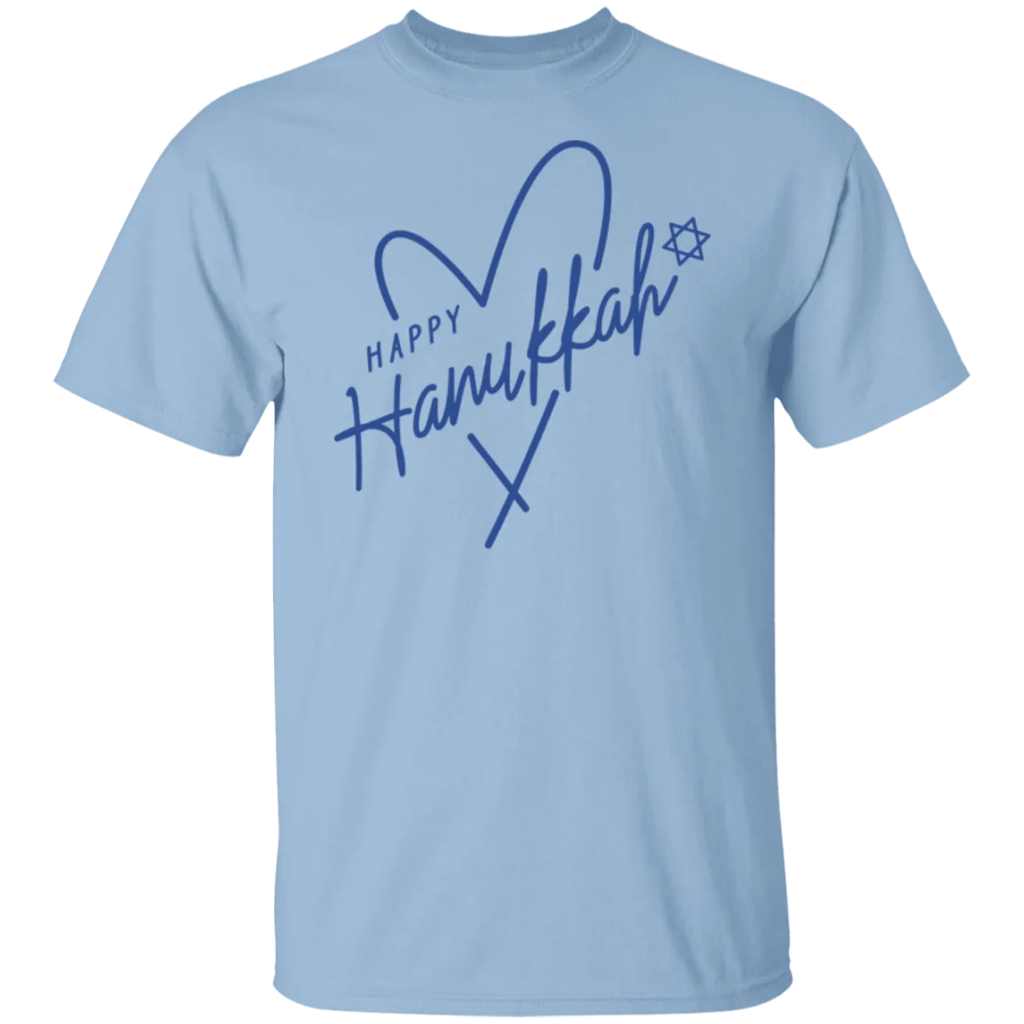 Hanukkah Love Blue Heart T-Shirt