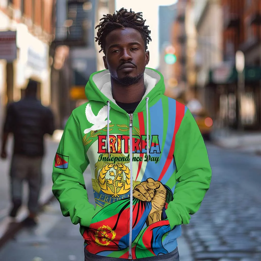 Happy Eritrea Independence Day Zip Hoodie 34th Anniversary LT15