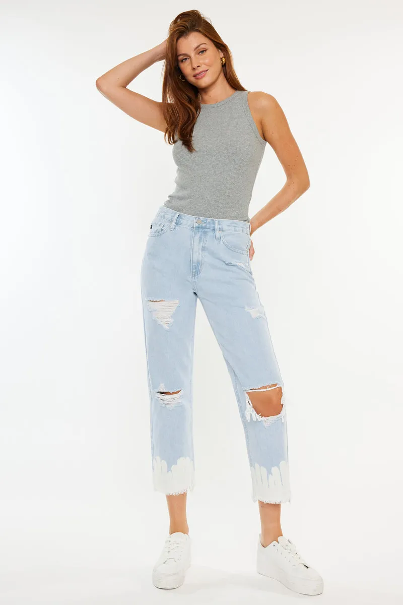 Harmony High Rise Straight Leg Jeans
