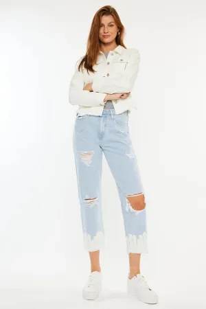 Harmony High Rise Straight Leg Jeans
