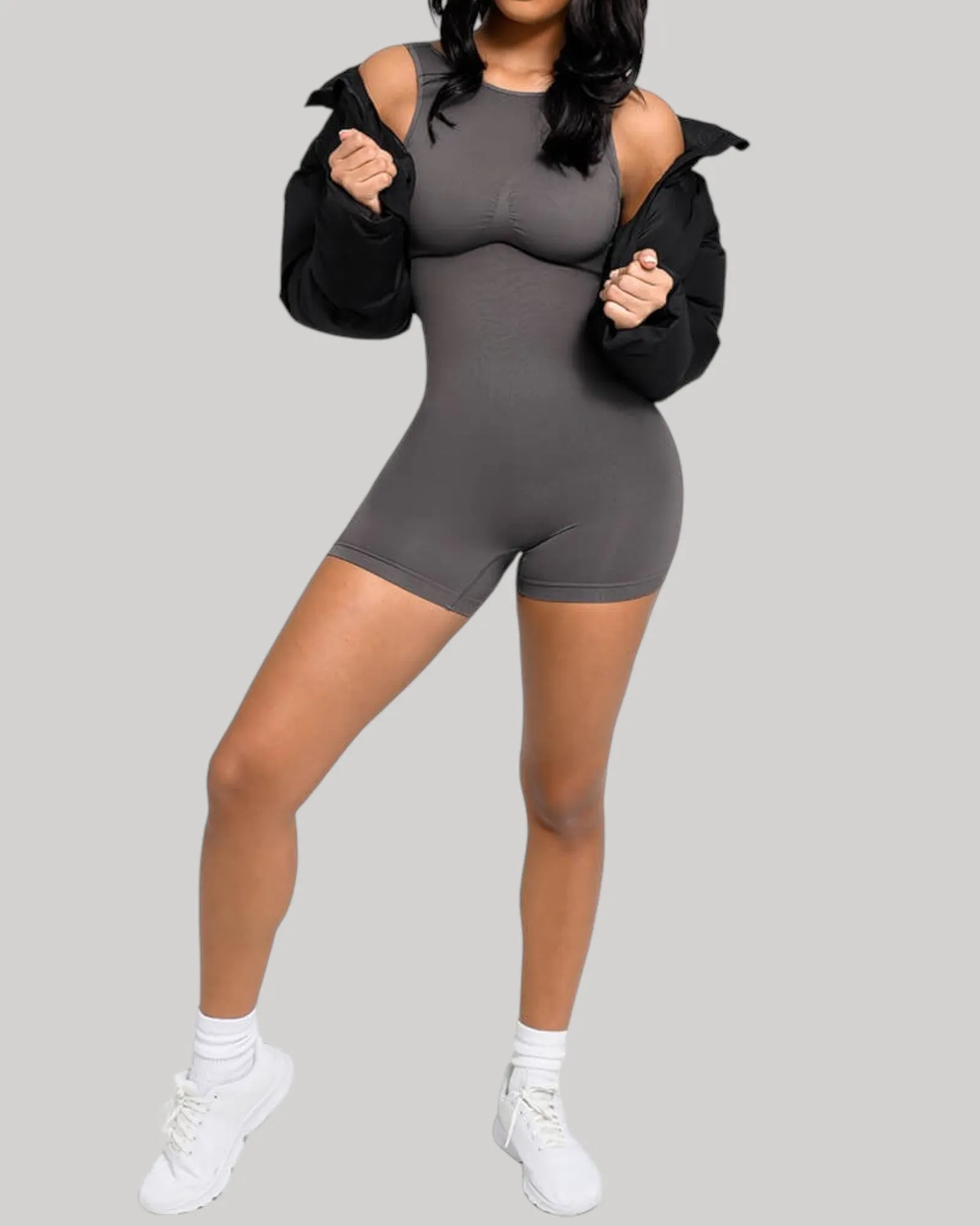 Harper Scoop Back Mid-Thigh Bodysuit