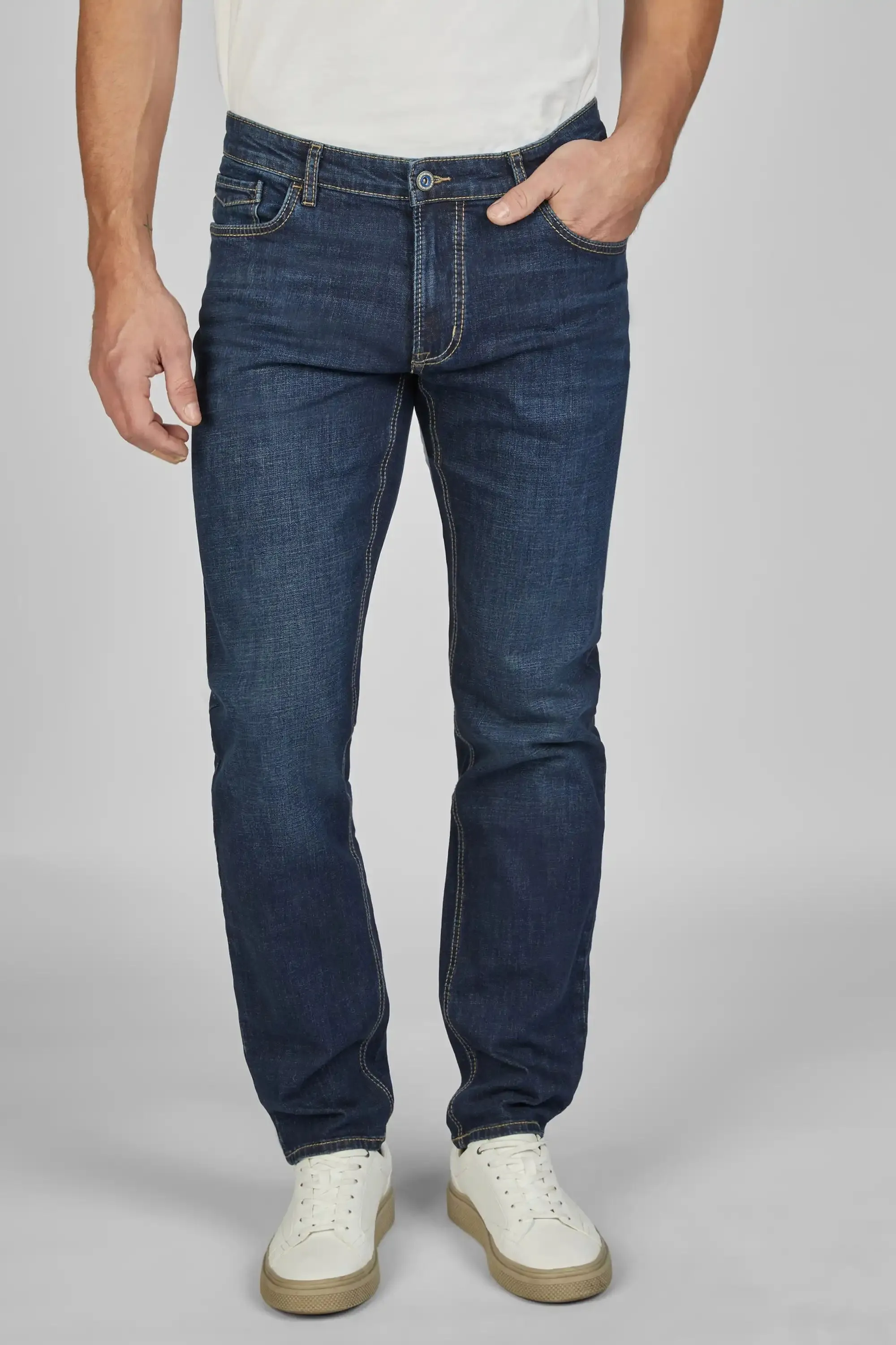 Hattric Jeans Hunter Straight Leg Stretch 688465/42 Pure Indigo Blue