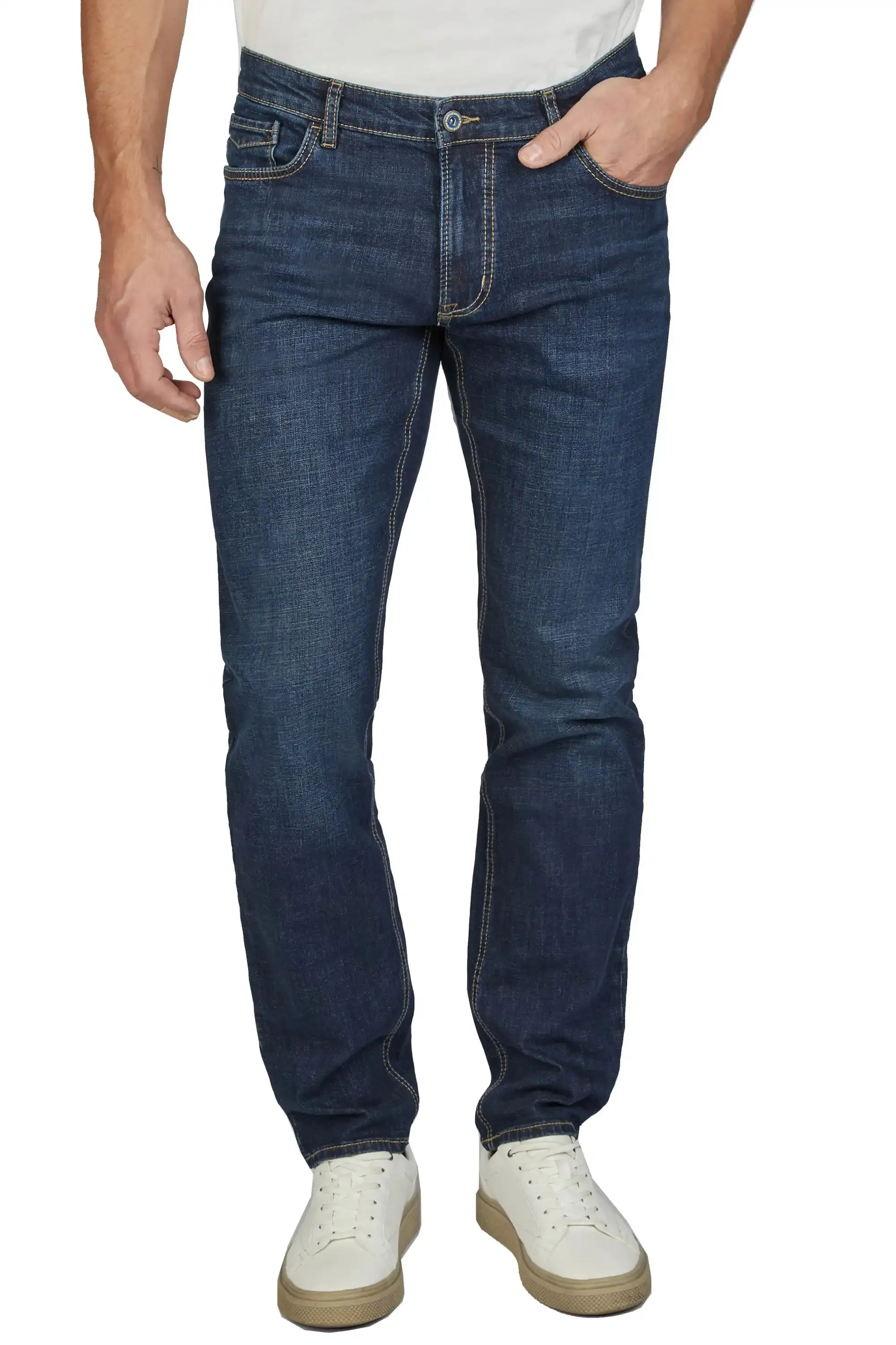 Hattric Jeans Hunter Straight Leg Stretch 688465/42 Pure Indigo Blue