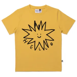 Hello Star Tee- Dull Yellow