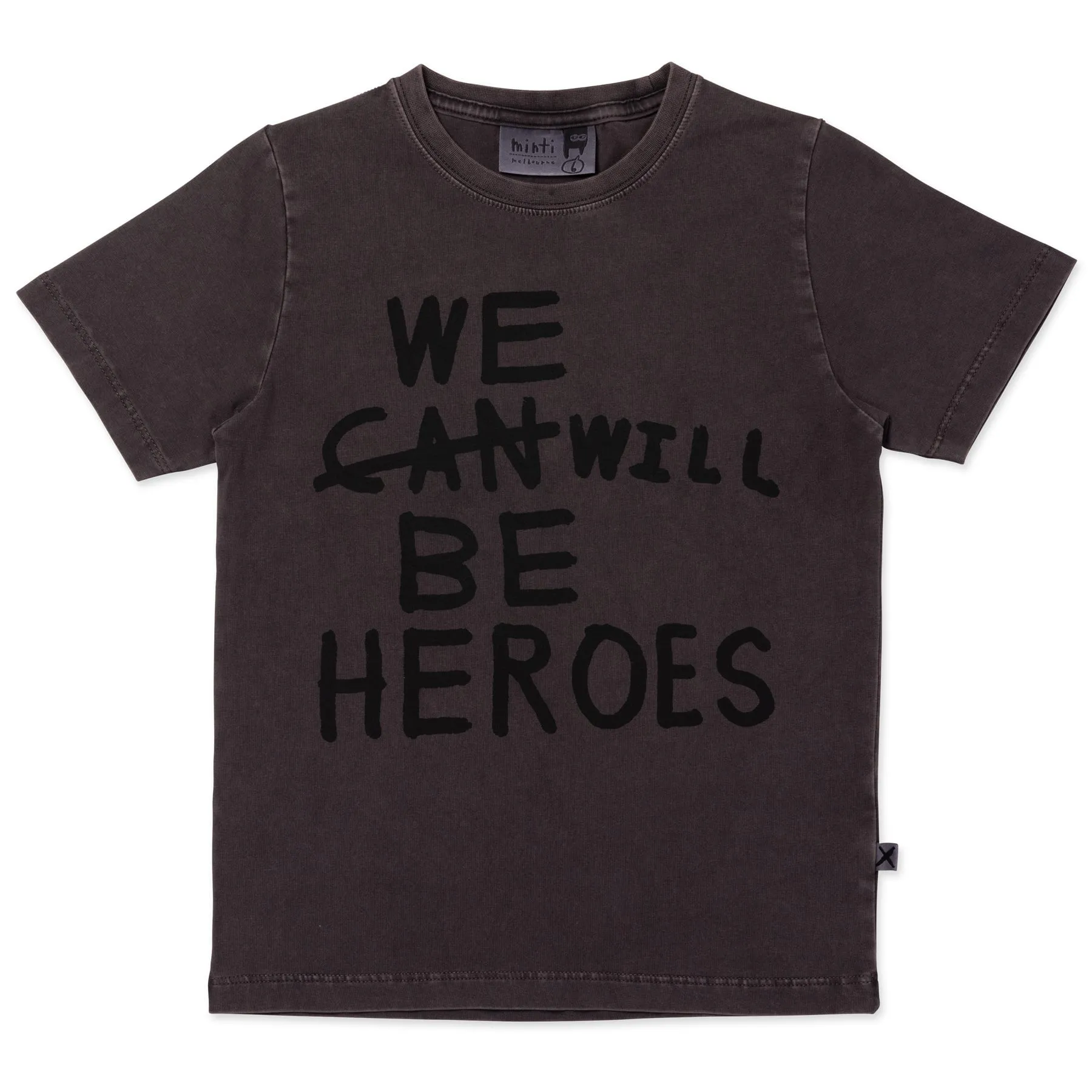 Heroes Tee- Black Wash