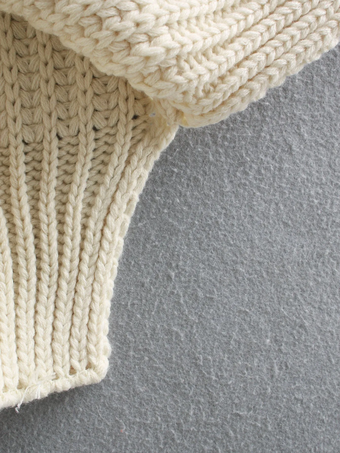 High Heap Collar Knit Vest Sweaters Black