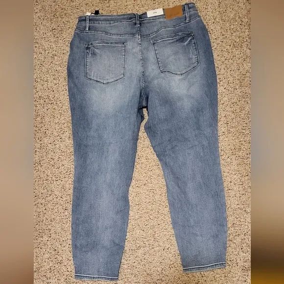 High waist skinny jeans