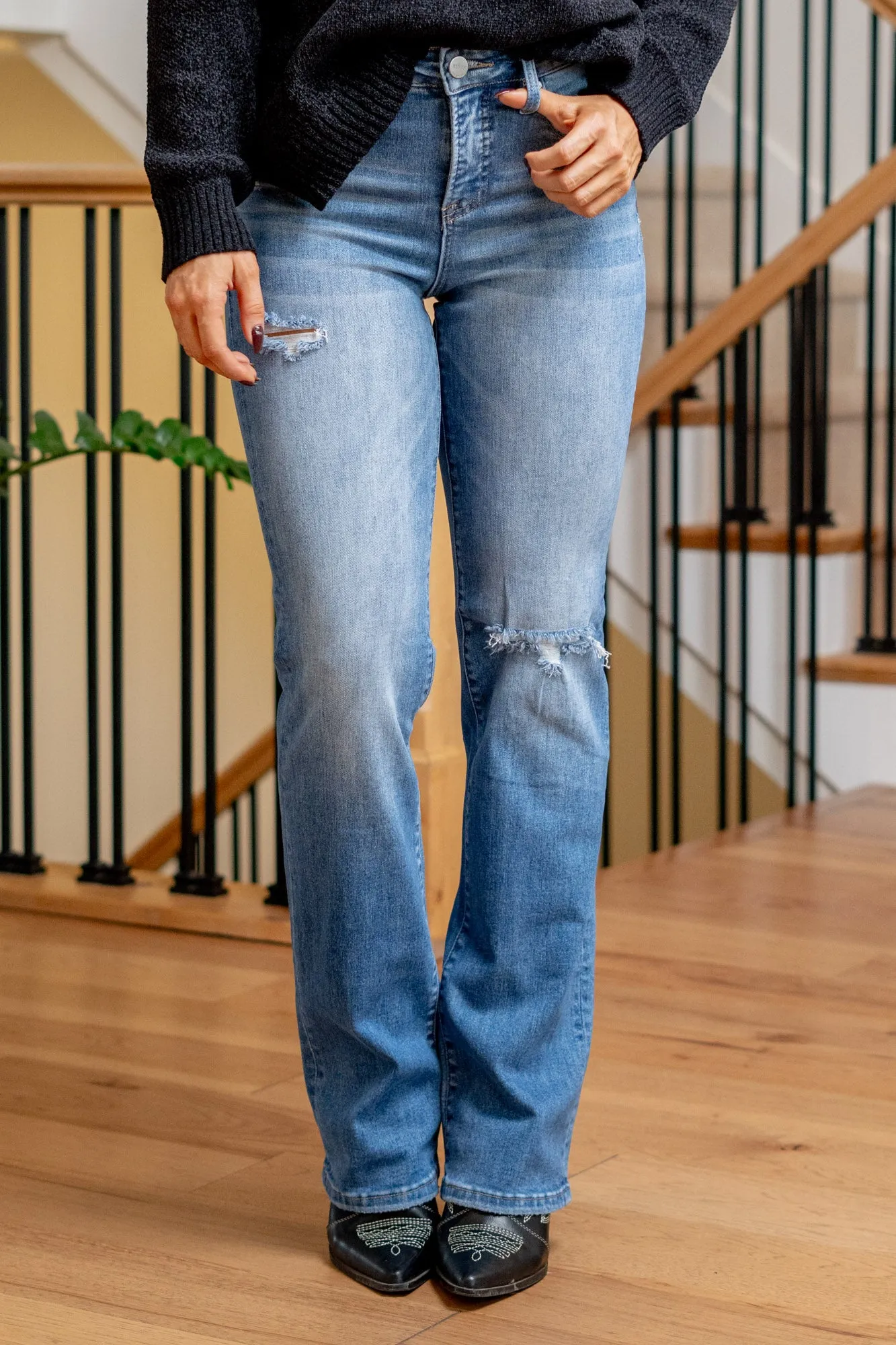 Highline Tummy Control Top High Rise Straight Leg Regular & Plus Sizes