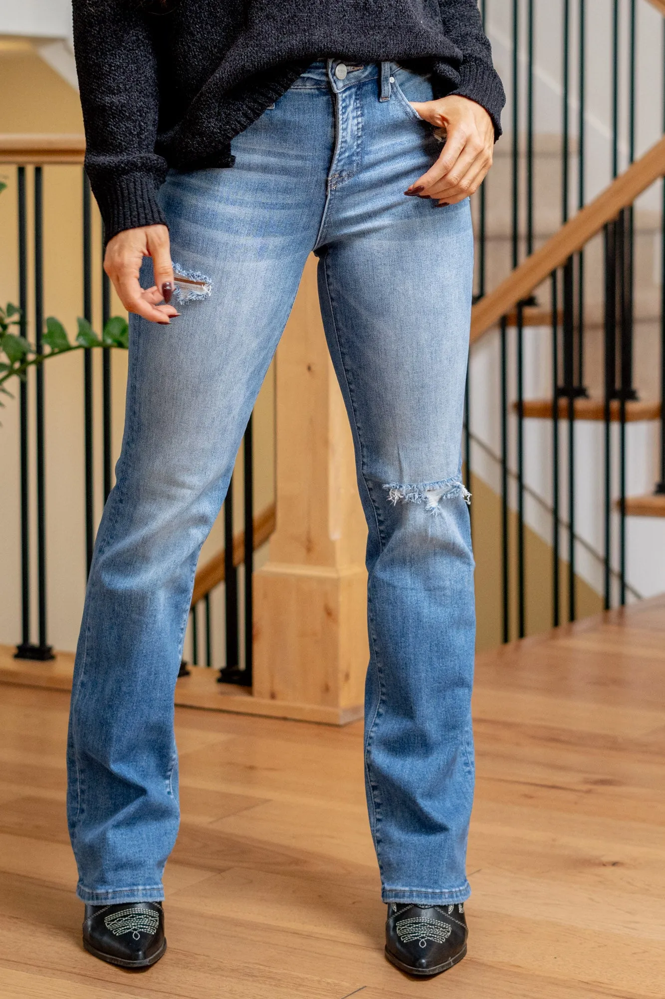 Highline Tummy Control Top High Rise Straight Leg Regular & Plus Sizes