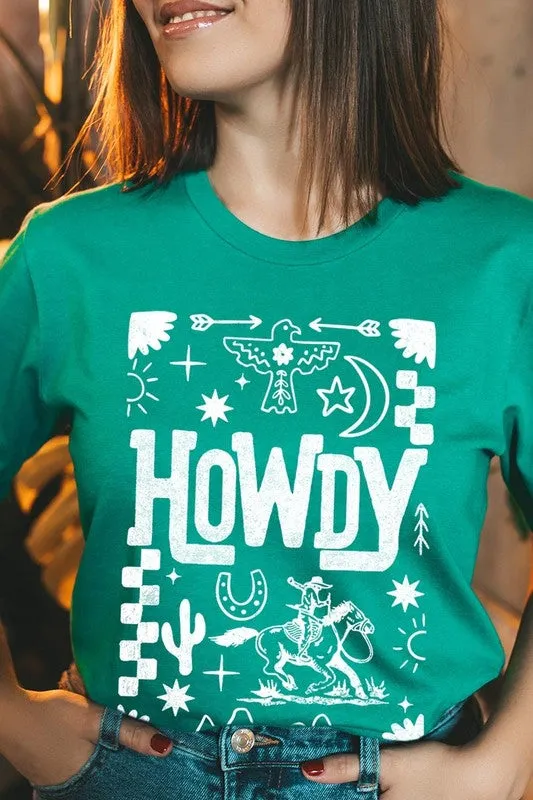 Howdy Cowboy Graphic Plus Tee