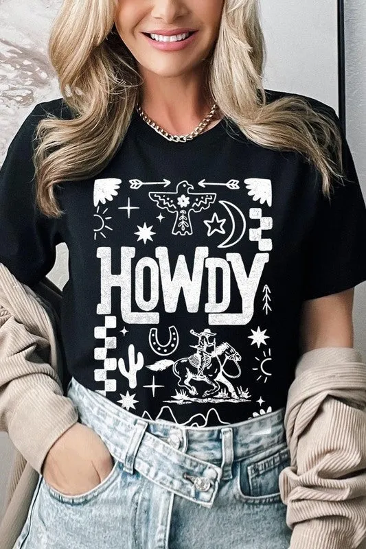 Howdy Cowboy Graphic Plus Tee