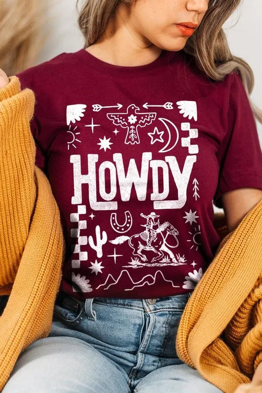 Howdy Cowboy Graphic Plus Tee