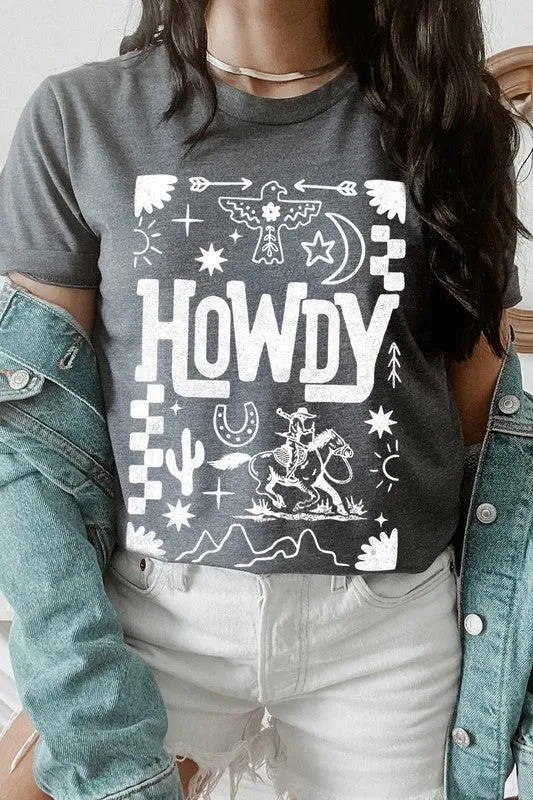 Howdy Cowboy Graphic Plus Tee