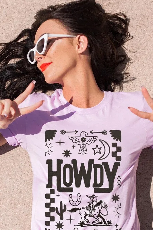 Howdy Cowboy Graphic Plus Tee