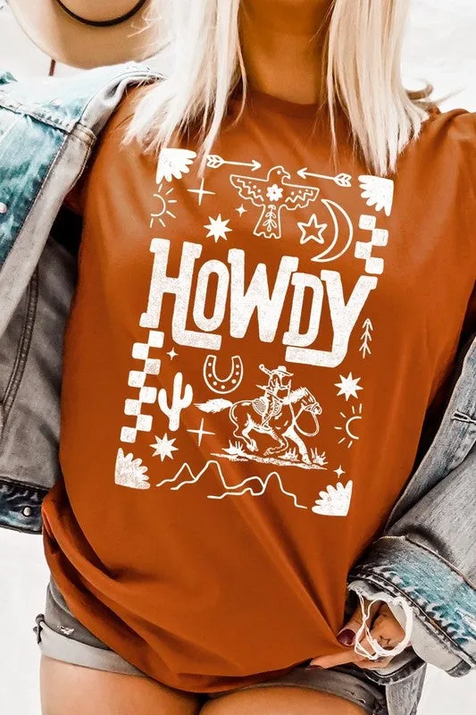 Howdy Cowboy Graphic Plus Tee