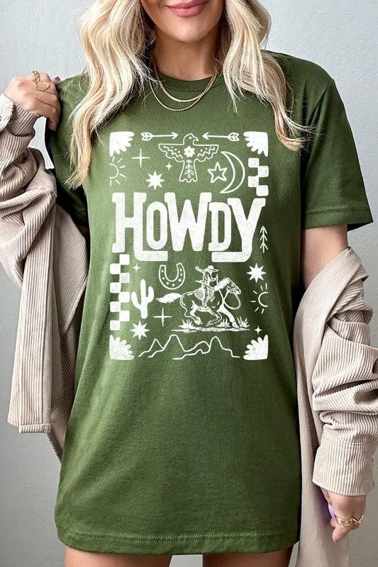 Howdy Cowboy Graphic Plus Tee