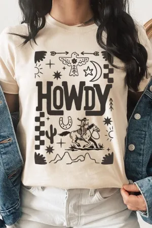 Howdy Cowboy Graphic Plus Tee