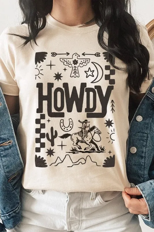 Howdy Cowboy Graphic Plus Tee