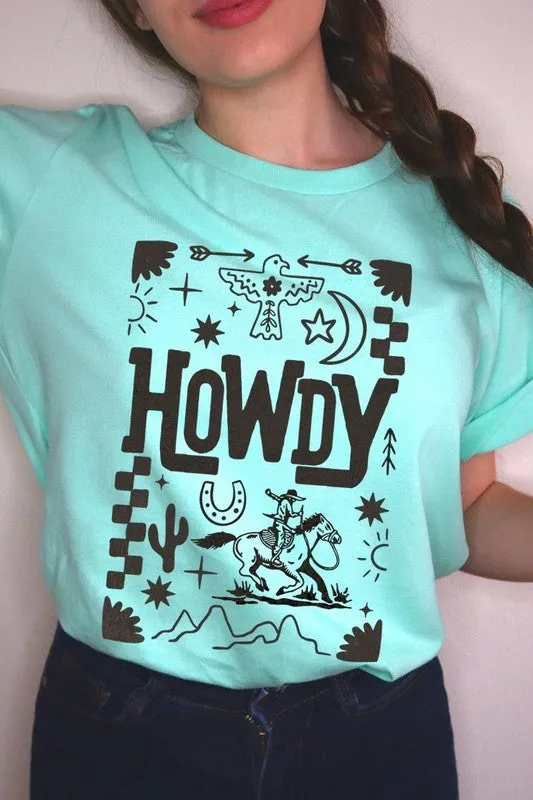 Howdy Cowboy Graphic Plus Tee